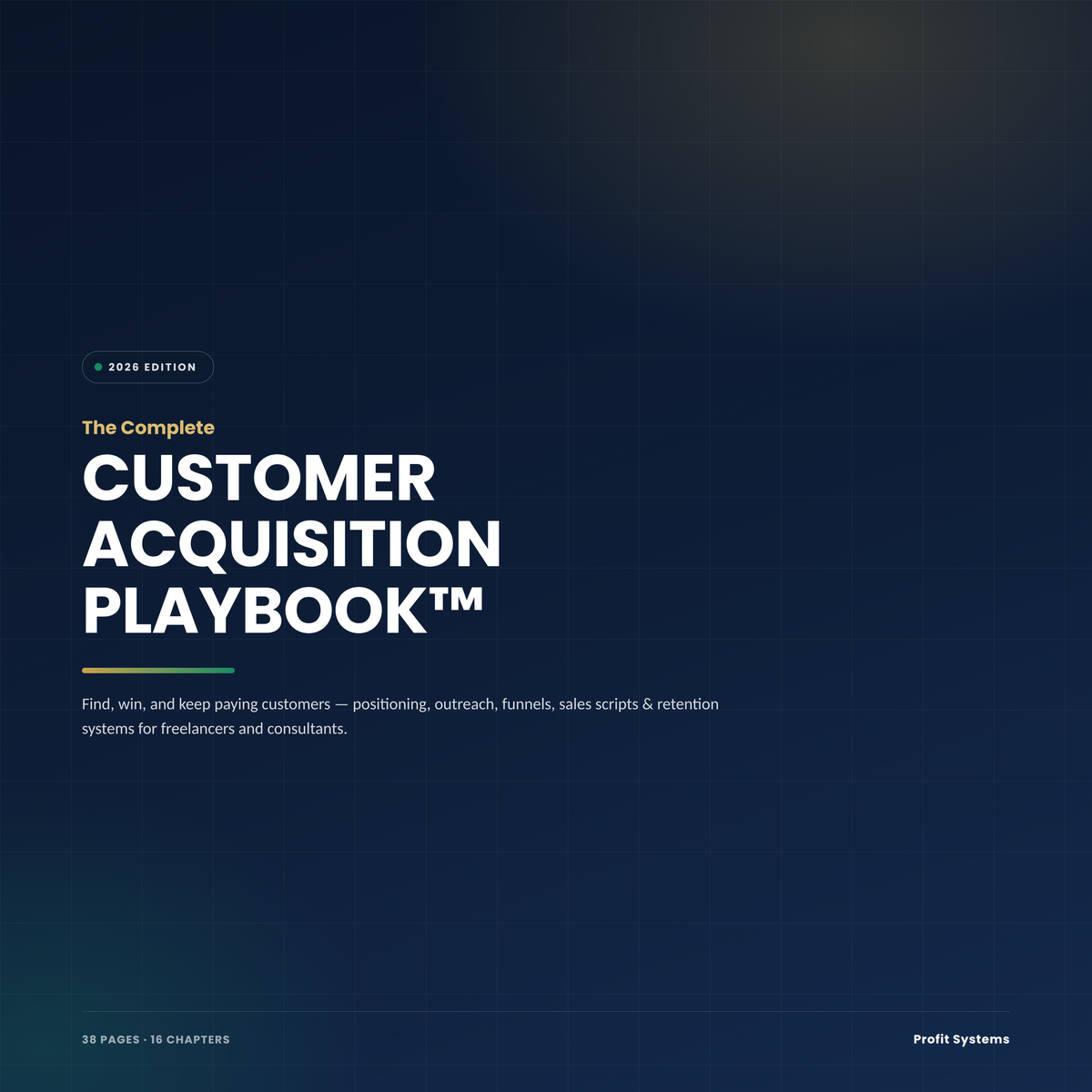 Customer Acquisition Playbook™ — Turn Your Skill Into a Business